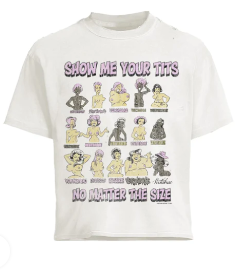 Vertabrae Flasher Tee White