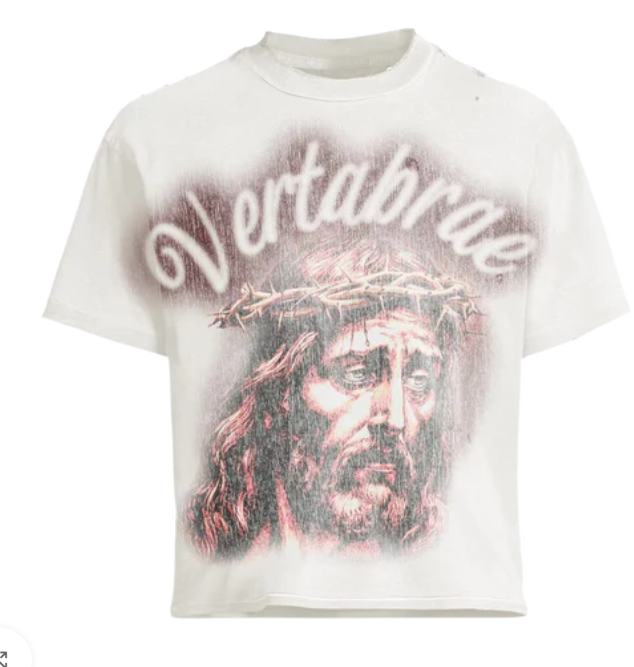 Vertabrae Jesus T-shirt White Colour