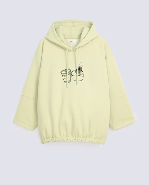 Vertabrae Cream Color Hoodie