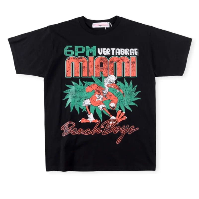 Vertabrae-6-PM-Miami-T-shirt-Black Vertabrae 6 PM Miami T-shirt Black