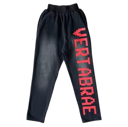 Vertabrae Black with Red Logo Sweatpants