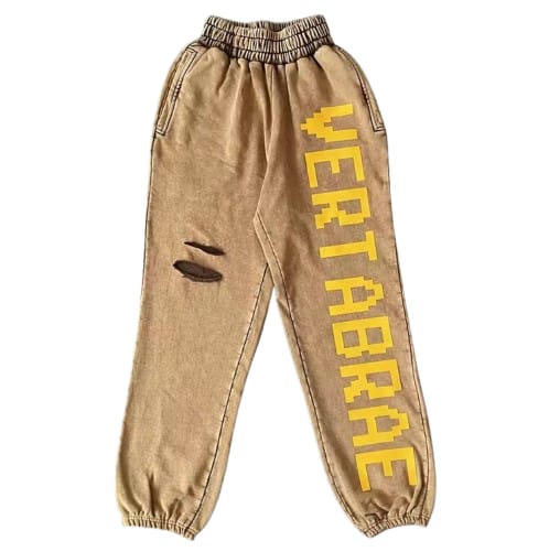 Vertabrae Khaki Ribbed Sweatpant