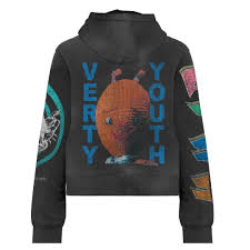 Vertabrae Montage Black Zip Up